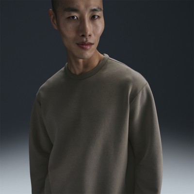 блуза,облекла,на,разпродажба,мъжки,ежедневни,облекла,мъжки,горнища,с,качулка,nike,24.7,impossiblysoft,crew,sweatshirt,cave,stone