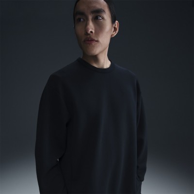 блуза,облекла,на,разпродажба,мъжки,ежедневни,облекла,мъжки,горнища,с,качулка,nike,24.7,impossiblysoft,crew,sweatshirt,black,black