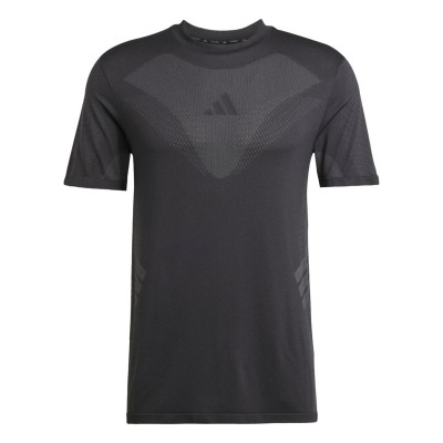 мъжка,тениска,горнища,за,физическо,мъжко,фитнес,облекло,adidas,gym+,seamless,tee,mens,black,grey
