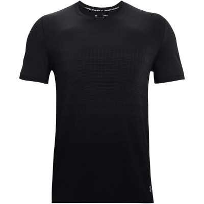мъжка,тениска,under,armour,under,armour,seamless,luxe,short,sleeve,t,shirt,mens,black,jet,grey