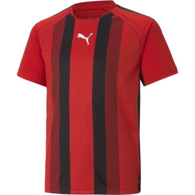 детска,тениска,детски,тениски,футболни,горнища,puma,teamliga,striped,jersey,jr,t,shirt,unisex,kids,red,black,white
