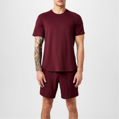 облекла,на,разпродажба,мъжки,тениски,lululemon,license,to,train,short,sleeve,shirt,red,merlot