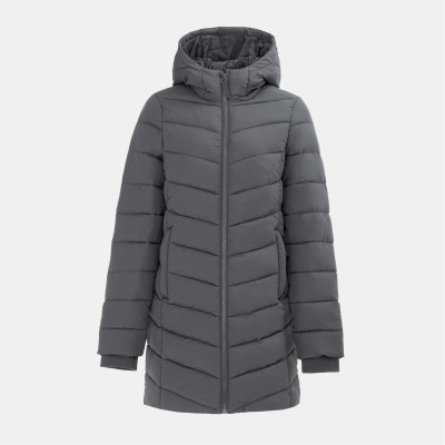 дамско,яке,дамски,жилетки,slazenger,mid,length,padded,jacket,womens,charcoal