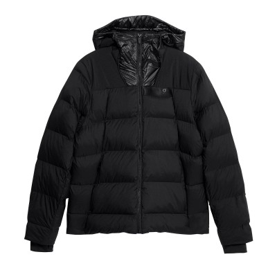 яке,on,men,s,challenger,hooded,long,sleeve,short,puffer,jacket,black