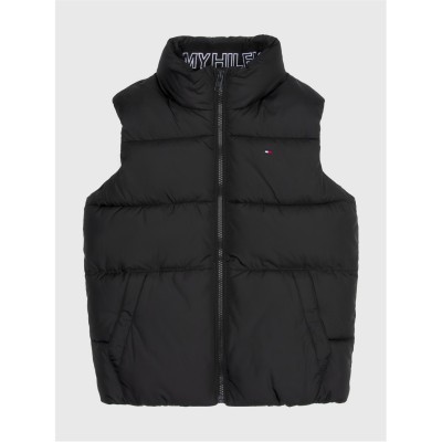 юношески,елек,детски,облекла,tommy,hilfiger,essential,padded,gilet,juniors,black,bds
