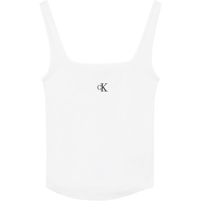 потник,calvin,klein,jeans,cropped,monogram,tank,top,whte