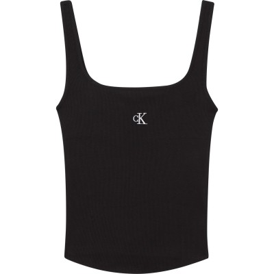 потник,calvin,klein,jeans,ck,rib,tank,top,black
