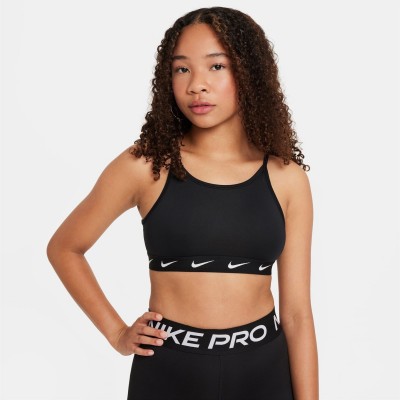 бельо,за,училище,разпродажба,nike,спортни,сутиени,спортни,сутиени,всички,фитнес,облекла,nike,dri,fit,one,big,kids',(girls'),sports,bra,black,white