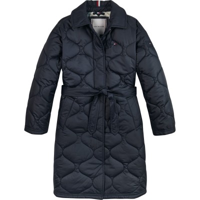 юношеско,палто,детски,облекла,tommy,hilfiger,quilted,long,trench,coat,junior,navy,dw5