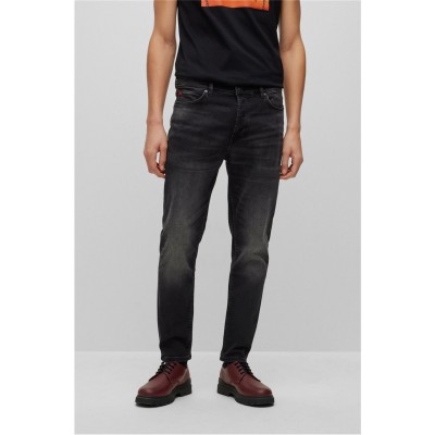 дънки,мъжки,дънки,hugo,634,tapered,denim,jeans,charcoal,010