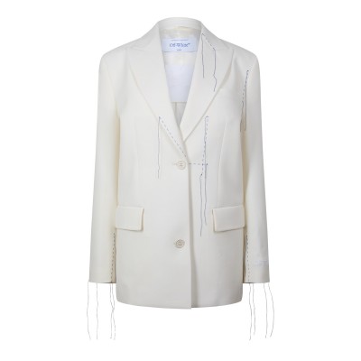 яке,дамски,якета,и,палта,off,white,wool,blend,stitching,tomboy,jacket,white
