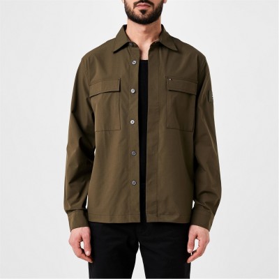 облекла,на,разпродажба,мъжки,якета,tommy,hilfiger,utillity,over,shirt,army,green