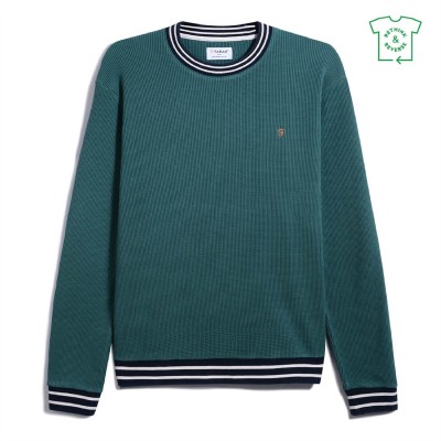 риза,с,дълъг,ръкав,облекла,на,разпродажба,farah,copely,long,sleeve,crew,sweatshirt,pine,green