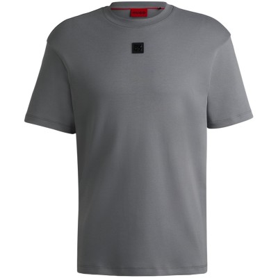 тениска,мъжки,тениски,hugo,men's,regular,fit,dalile,t,shirt,open,grey,086
