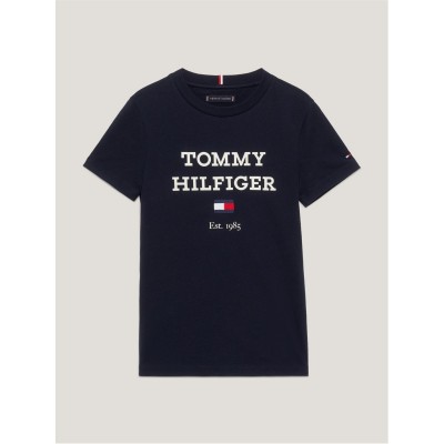 юношеска,тениска,детски,облекла,tommy,hilfiger,oversized,logo,t,shirt,juniors,desert,sky