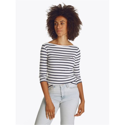 тениска,дамски,топове,tommy,hilfiger,women's,cody,slim,boat,neck,long,sleeve,t,shirt,dark,navy,st