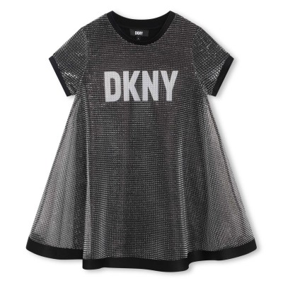 юношеска,рокля,детски,облекла,dkny,logo,dress,juniors,lght,grey,016