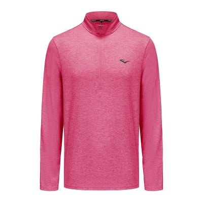 мъжко,фитнес,облекло,всички,фитнес,облекла,everlast,flex,quarter,zip,mens,pink,marl