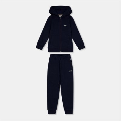 анцуг,детски,3/4,панталони,boss,boss,logo,tracksuit,jn61,navy,blue