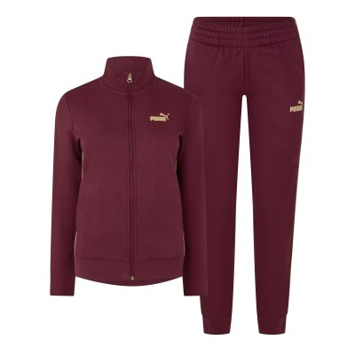 дамско,поларено,горнище,с,цип,дамски,екипи,puma,women,s,textured,foil,logo,full,zip,fleece,tracksuit,ruby,shimmer