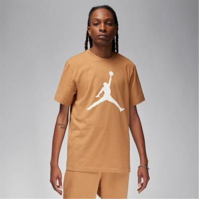 мъжка,тениска,облекла,на,разпродажба,мъжки,тениски,air,jordan,big,logo,t,shirt,mens,brown,sand