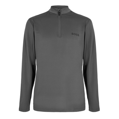 дамски,екипи,мъжки,ежедневни,облекла,мъжки,горнища,с,качулка,мъжки,екипи,всички,фитнес,облекла,boss,boss,performance,quarter,zip,grey
