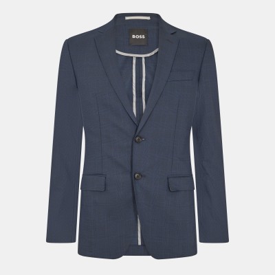 мъжки,костюми,boss,men,s,2,piece,slim,fit,suit,dark,blue