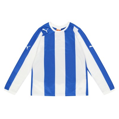 разпродажба,puma,детски,тениски,лека,атлетика,всички,фитнес,облекла,детски,облекла,puma,(5),striped,ls,shirt,juniors,blue