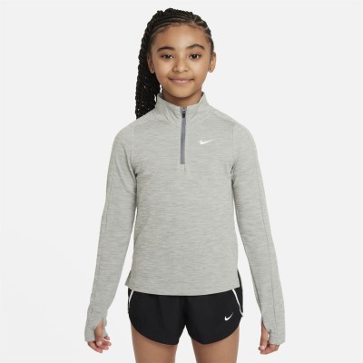 разпродажба,nike,детски,тениски,детски,горнища,с,цип,лека,атлетика,всички,фитнес,облекла,nike,older,girls,dri,fit,long,sleeve,half,zip,grey,heather