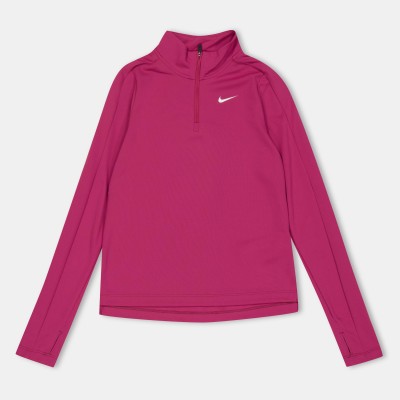 детски,тениски,nike,older,girls,dri,fit,long,sleeve,half,zip,sweet,beet