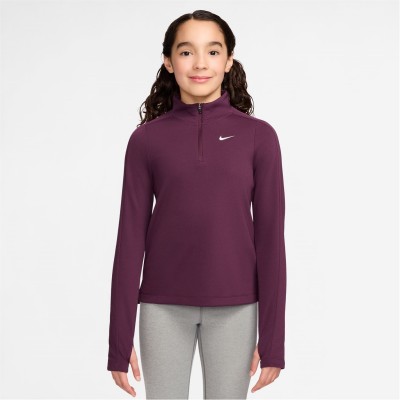 разпродажба,nike,детски,тениски,детски,горнища,с,цип,лека,атлетика,всички,фитнес,облекла,детски,облекла,nike,older,girls,dri,fit,long,sleeve,half,zip,borde