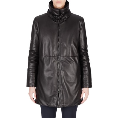 дамски,якета,и,палта,emporio,armani,zip,up,overcoat,black