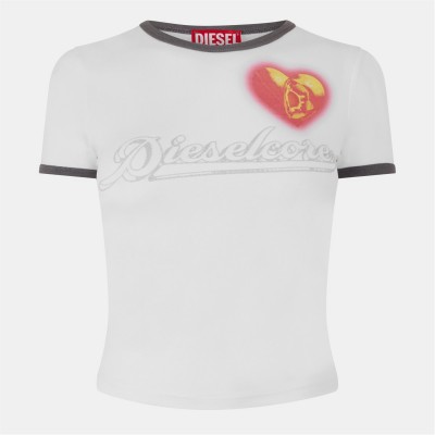 къса,блуза,дамски,топове,diesel,core,crop,tops,white