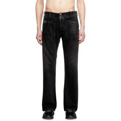 дънки,мъжки,дънки,diesel,men's,tapered,jeans,02,washed,black