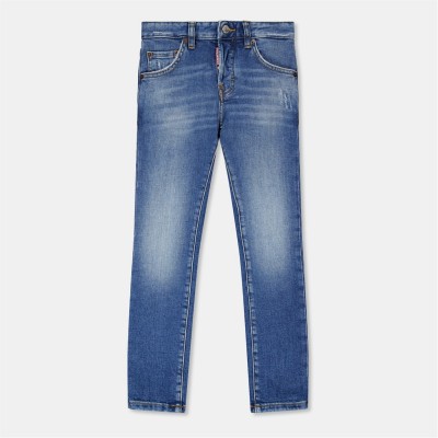 дънки,детски,3/4,панталони,dsquared2,kids',dsq,logo,slim,fit,jeans,blue,dq01
