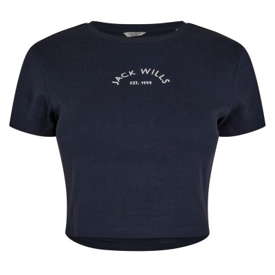 дамски,топове,jack,wills,cropped,baby,tee,navy