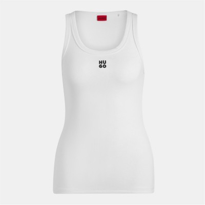 потник,дамски,топове,hugo,logo,tank,top,white