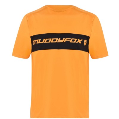 мъжка,тениска,облекло,за,колоездене,muddyfox,technical,tee,mens,orange