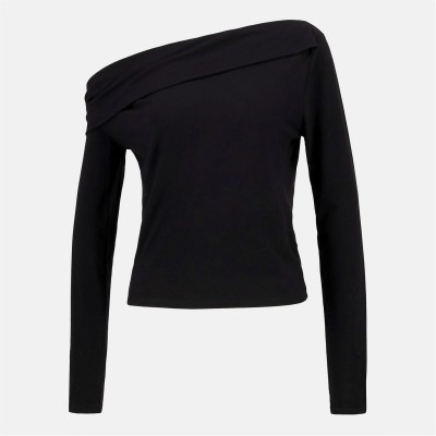 дамски,топове,barbour,international,juliana,off,the,shoulder,top,black