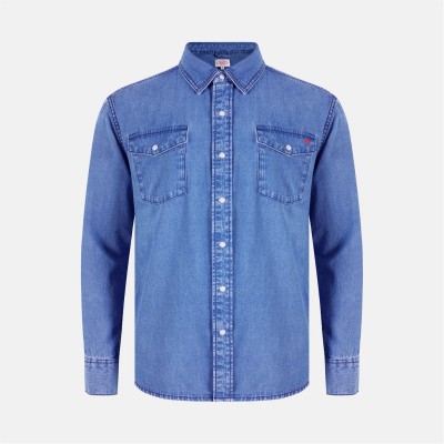 lee,cooper,denim,shirt,sn54,mid,wash