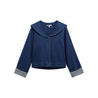 дамска,риза,с,дълъг,ръкав,barbour,women,s,long,sleeve,denim,shirt,mid,indigo