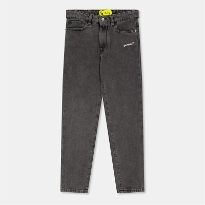 дънки,off,white,kids,straight,fit,denim,jeans,dark,grey,white