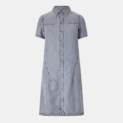 дамска,риза,с,къс,ръкав,diesel,women,s,short,sleeve,dress,shirt,black,grey,denm