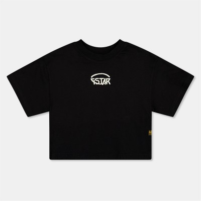 тениска,детски,облекла,g,star,gstar,cropped,tee,jn52,dk,black