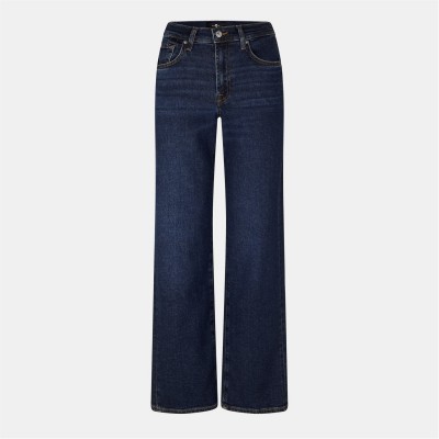 дънки,дамски,дънки,7,for,all,mankind,women's,stovepipe,straight,leg,jeans,dark,blue