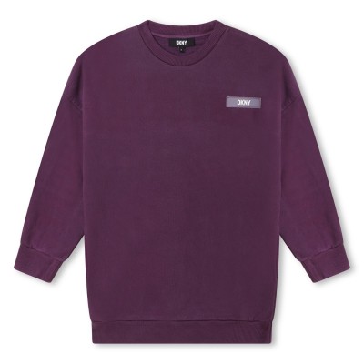 юношеска,рокля,детски,облекла,dkny,long,sleeve,jersey,dress,juniors,violet,910