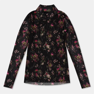 дамски,топове,ted,baker,high,neck,print,ld99,black