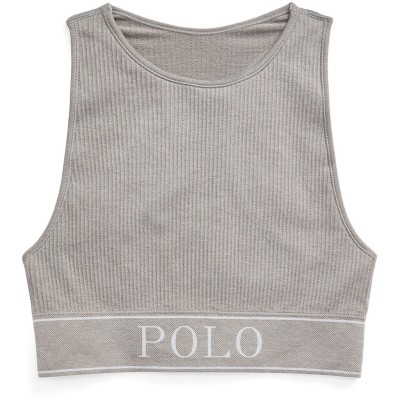 блуза,с,яка,дамски,топове,ralph,lauren,polo,neck,top,ld99,heather,grey