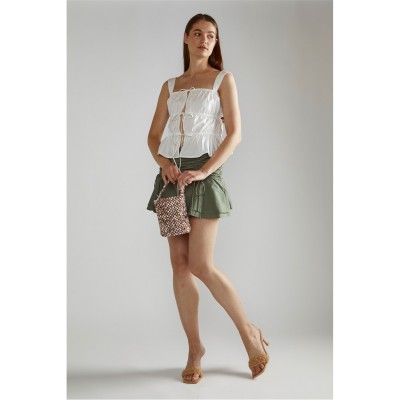 дамски,топове,narrated,white,square,neck,sleeveless,top,white