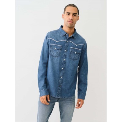 облекла,на,разпродажба,мъжки,ризи,true,religion,chambray,ls,fl,sn99,med,chambray